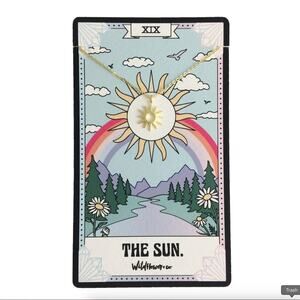 Wildflower & Co. The Sun Tarot Necklace – Gold Vermeil 🌞